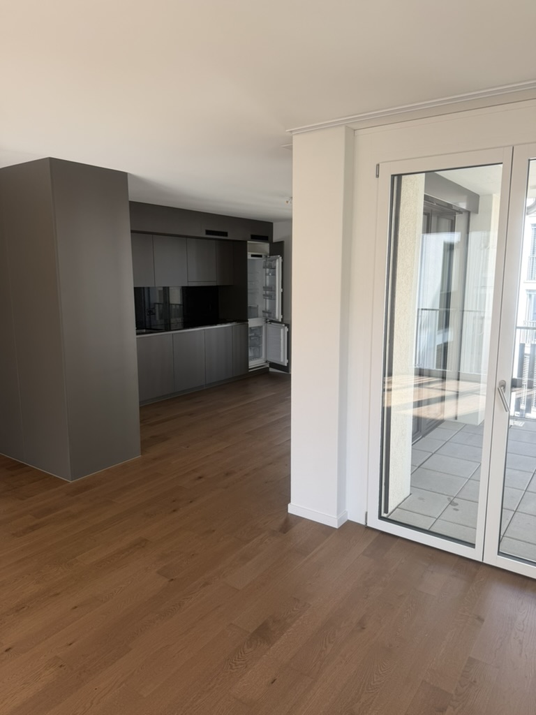 Küche und Zugang zum Balkon